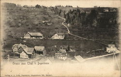 View of Town Thal, Switzerland Postcard Postcard Postcard