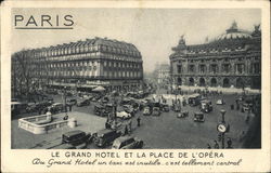 Le Grand Hotel et la Place de L'Opera Postcard