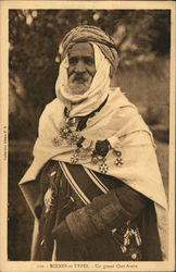 Un Grand Chief Arabe Postcard Postcard Postcard