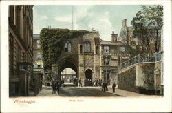 View of West Gate Winchester, England Hampshire Postcard Postcard Postcard