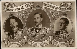 H. M. Kings George V, Edward VIII, and George VI Postcard