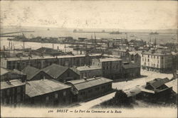 Le Port du Commrece et la Rade Postcard