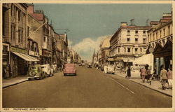 View of Promenade Bridlington, England Yorkshire Postcard Postcard Postcard
