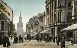 High Street Dunfermline, Scotland Postcard Postcard Postcard