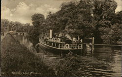 Boat on Romney Lock Boat on Romney Lock