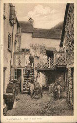 Back of Lion Hotel Clovelly, England Postcard Postcard Postcard