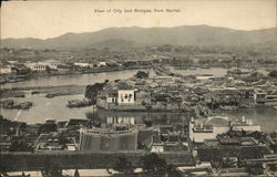 View of City and Bridges Nantai, Japan Postcard Postcard Postcard