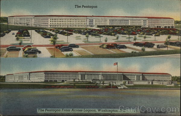 The Pentagon from across lagoon Washington District of Columbia