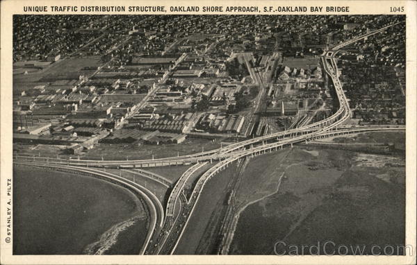 Unique Traffic Distribution Structure, Oakland-SF Bay Bridge California