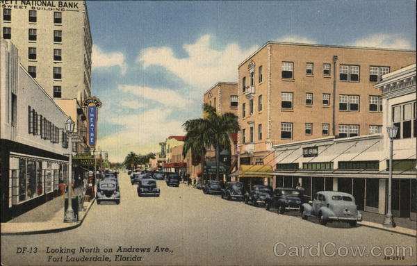 Looking North on Andrews Avenue Fort Lauderdale Florida