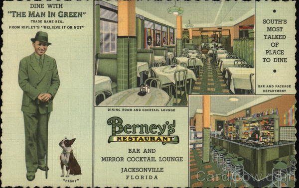 Berney's Restaurant Bar and Mirror Cocktail Lounge Jacksonville Florida