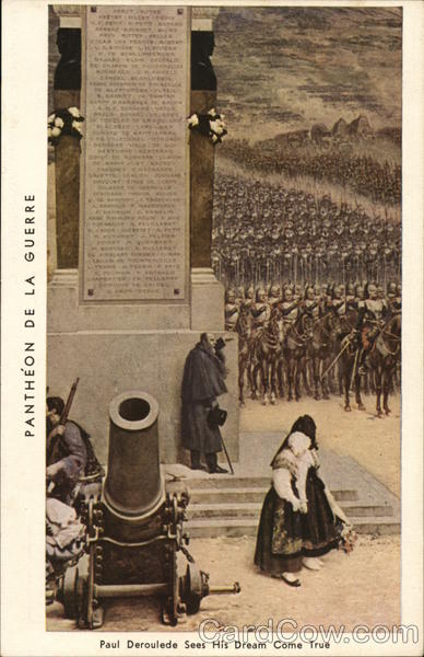 Pantheon de la Guerre, Paul Deroulede sees his dream come true Washington District of Columbia