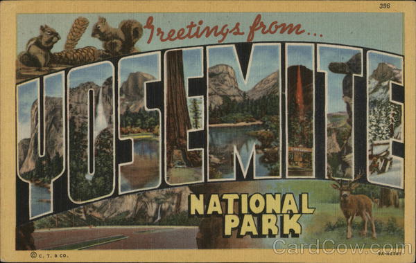Greetings from Yosemite National Park California