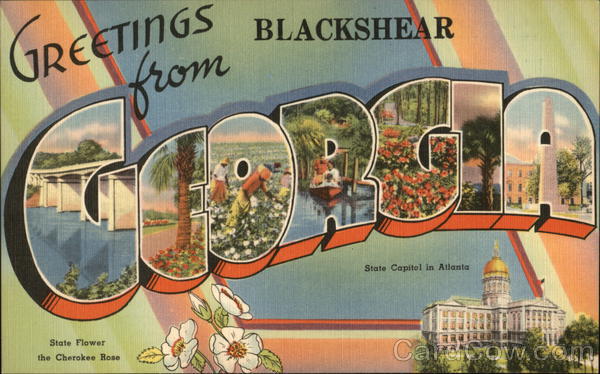 Greetings from Blackshear, Georgia