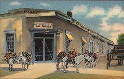 No. 134 Ancient La Fonda Postcard