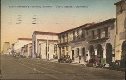 Santa Barbara's Financial District California Postcard Postcard Postcard