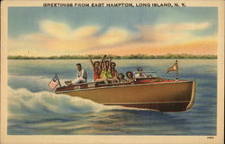 Greetings from East Hampton, Long Island Postcard