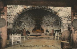 Fire-place, Hermit's Rest Grand Canyon National Park, AZ Postcard Postcard Postcard