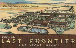 Hotel Last Frontier Postcard