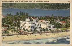 Lauderdale Beach Hotel on the Ocean Front Postcard