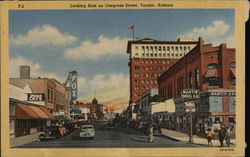 Looking east on Congress Street Tucson, AZ Postcard Postcard Postcard