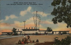 Illinois Beach State Park Postcard