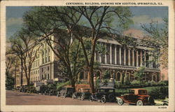 Centennial Building, showing new addition Springfield, IL Postcard Postcard Postcard