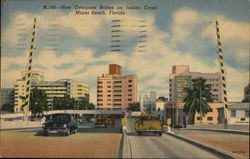 New Overpass Bridge on Indian Creek Miami Beach, FL Postcard Postcard Postcard