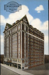 Hotel Wisconsin Milwaukee, WI Postcard Postcard Postcard