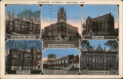 Marquette University MIlwaukee, WI Postcard Postcard Postcard