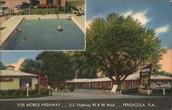 Palmetto Motel Pensacola, FL Postcard Postcard Postcard
