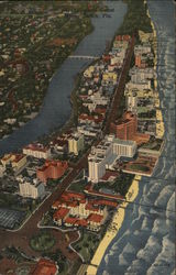 DC 181 Gold Coast - Miami Beach, Fla. (Aerial Photo) Florida Postcard Postcard Postcard