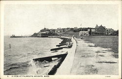 A view of the shore Falmouth Heights, MA Postcard Postcard Postcard