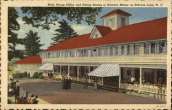 Scaroon Manor - Main House, Office and Dining Rooms Schroon Lake, NY Postcard Postcard Postcard