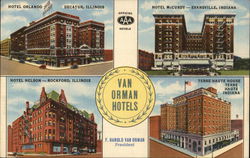 Van Orman Hotels Advertising Postcard Postcard Postcard