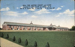 Hill Top Motor Court and Cafe Postcard