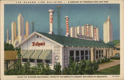 The Makomb Line Building Postcard