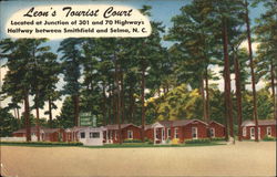 Leon's Tourist Court Selma, NC Postcard Postcard Postcard