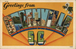 Greetings from Greenville Postcard
