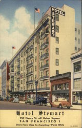 Hotel Stewart Postcard