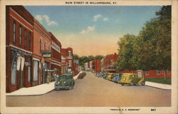 Main Street Williamsburg, KY Postcard Postcard Postcard