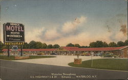 Seneca Motel and Restaurant Postcard