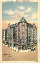 Chancellor Hotel Parkersburg, WV Postcard Postcard Postcard