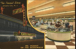 Mr. Peanut on the Boardwalk Atlantic City, NJ Postcard Postcard Postcard