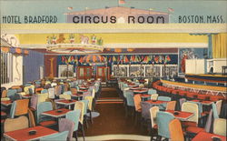 Hotel Bradford - Circus Room Boston, MA Postcard Postcard Postcard