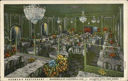 Herman's Restaurant Postcard