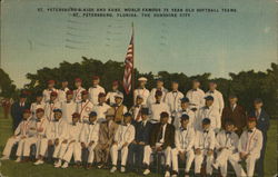 St. Petersburg's kids and Kubs, world famous 75-year-old softball teams. Florida Postcard Postcard Postcard