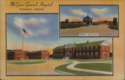McGuire General Hospital Richmond, VA Postcard Postcard Postcard