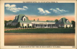 Old Dominion Hotel, U.S.-13 & 60 Little Creek, VA Postcard Postcard Postcard