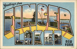 Greetings From Finger Lakes New York Postcard Postcard Postcard